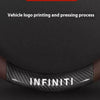 Carbon Fiber Leather Steering Wheel Cover for Infiniti Models