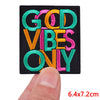 Encouraging Embroidered Iron-On Patches for Jackets, Jeans & Bags