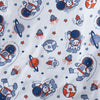 Kids' Cotton Cartoon Astronaut Pajama Set