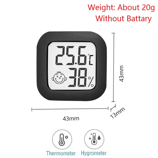 Compact Digital Thermometer and Hygrometer for Home