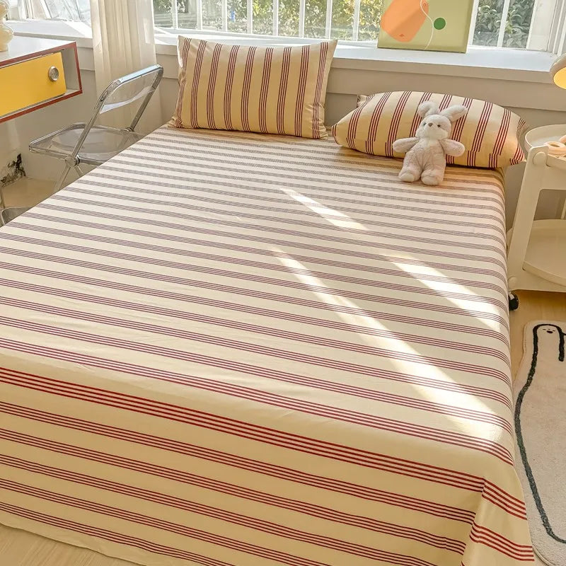 Organic Cotton Percale Bed Sheet Set with Pillowcases