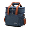 Insulated Double-Decker Lunch Bag with Leakproof Lining