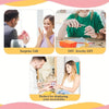 Three scenes showing surprise gift, DIY jewelry making, and a display for accessories.