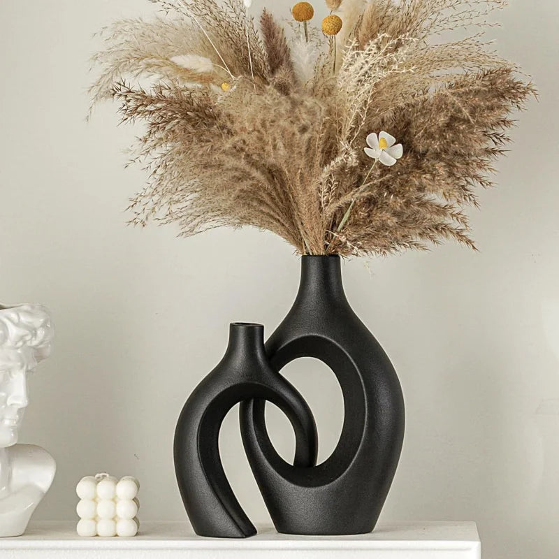 Modern Minimalist Resin Vase Set