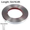 A roll of chrome car door edge guard trim strip with a diameter of 5 meters and a thickness of 15mm.