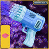 Rocket Bubble Gun with Lights - 32 Holes Automatic Blower for Kids