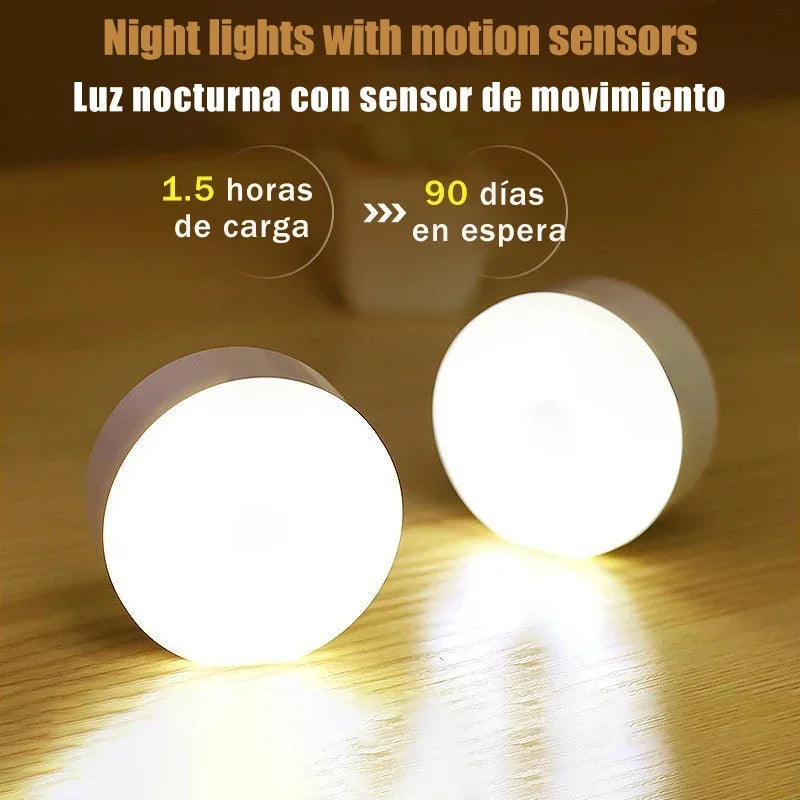Luz Nocturna LED Magnética con Sensor de Movimiento