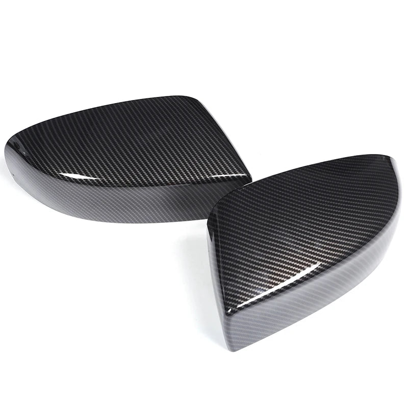 Black carbon fiber side mirror covers for Maserati Ghibli or Quattroporte cars