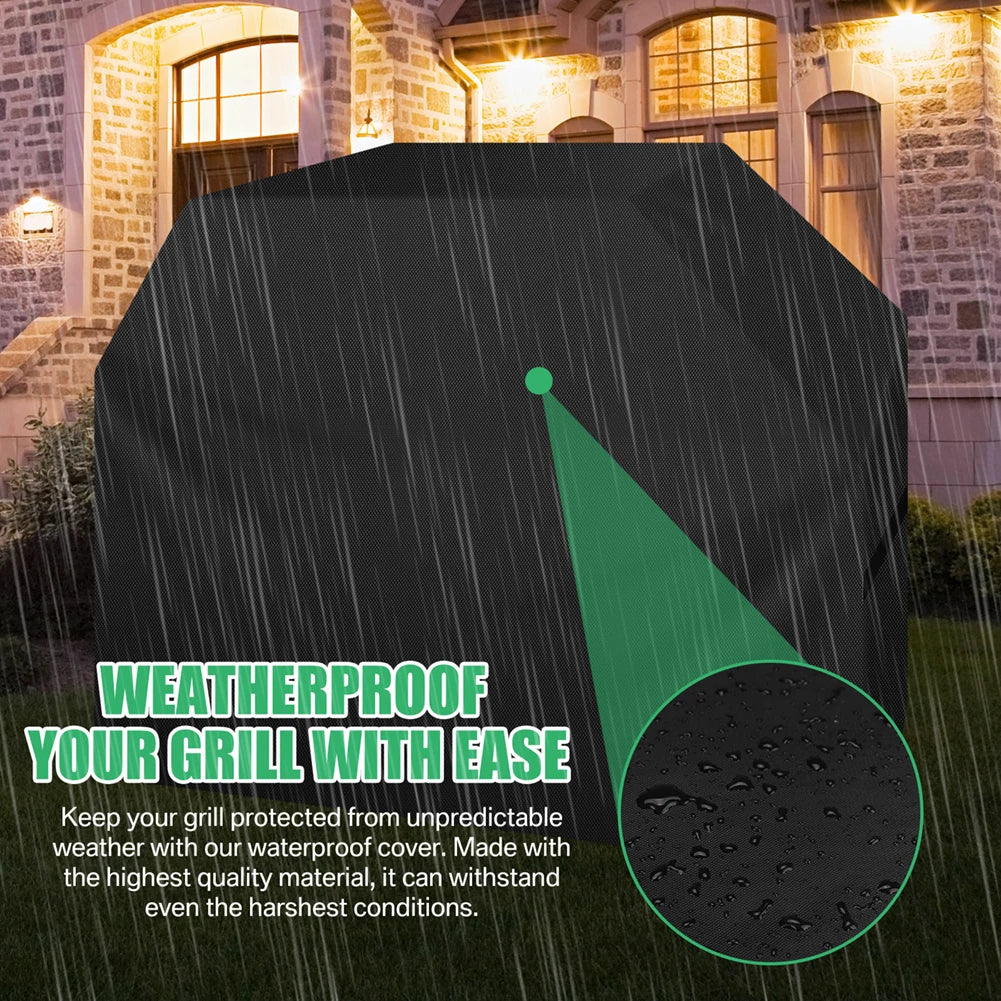 Waterproof Grill Cover with Adjustable Straps