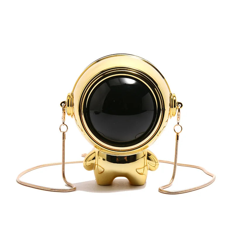 Glossy Acrylic Astronaut Shoulder Bag