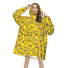 Veste/Pyjama-Plaid Canard Cartoon Oversize