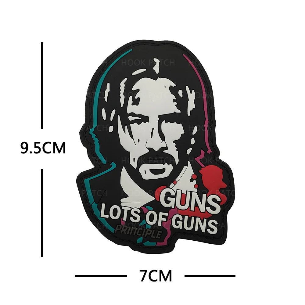Glow-in-the-Dark Tactical Patch with Dog Motif