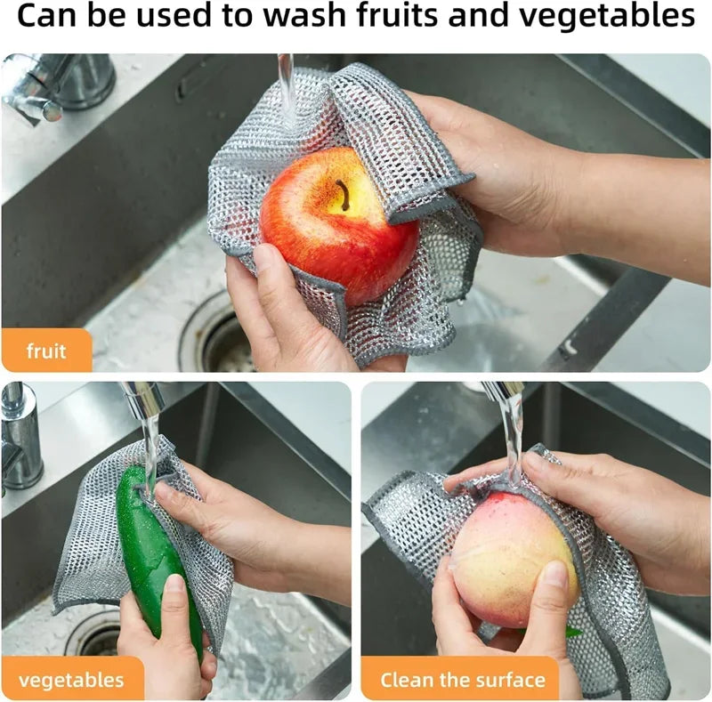 Non-Scratch Double-Sided Cleaning Towels for Kitchen