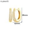 Minimalist CZ Huggie Hoop Earrings
