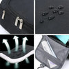 Hanging Leather Toiletry Bag with Durable Water-Resistant Design