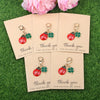 Cute Ladybug Daisy Keychain Charm