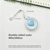 Pastel Heart-Shaped Retractable Tape Measure