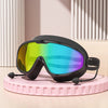 Lunettes de natation grand angle anti-buée avec bouchons d'oreilles