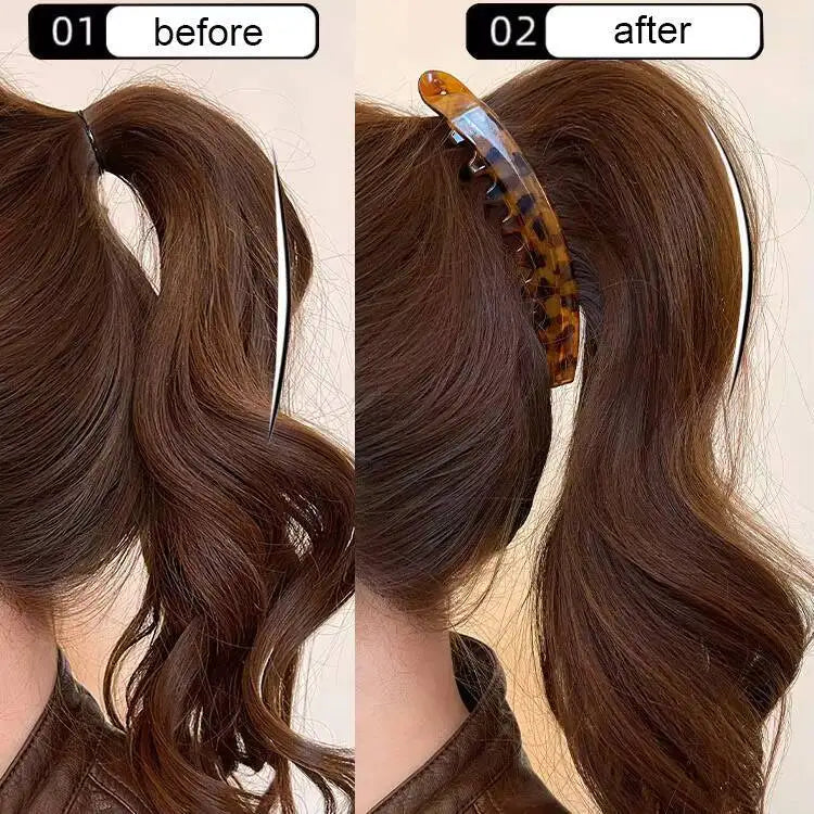 Tortoiseshell Banana Hair Clip
