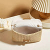 Bohemian Woven Crossbody Bag with Chain Strap