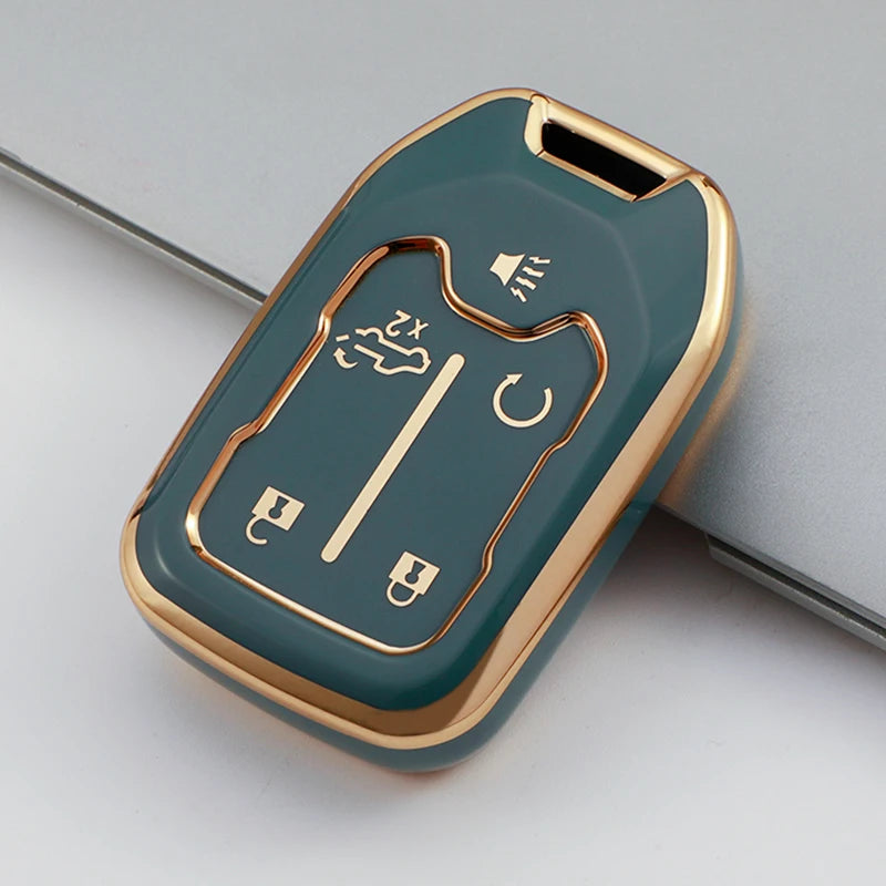 TPU Smart Key Fob Cover for GMC & Chevrolet Trucks and SUVs