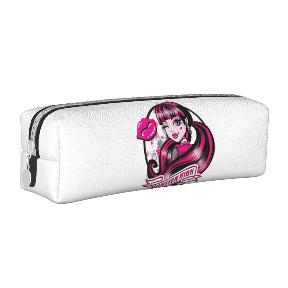 Monster High Pink Pattern Pencil Case