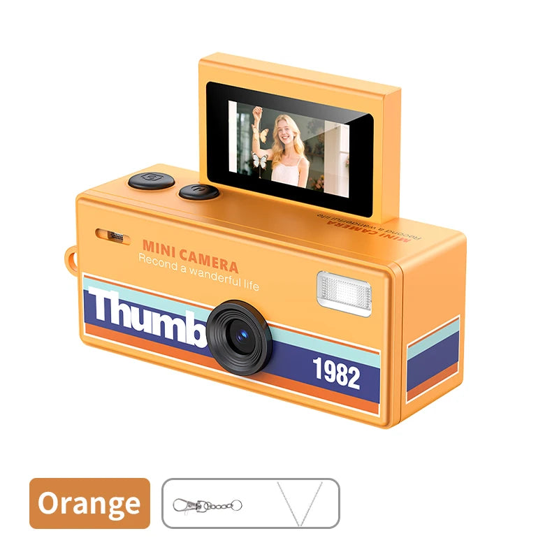 Compact Retro CCD Digital Camera with Flip Screen