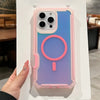 Laser Dazzling Magnetic Armor Case for iPhone with Dual-Layer Protection