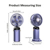 Foldable Neck Fan with LED Display & Phone Stand