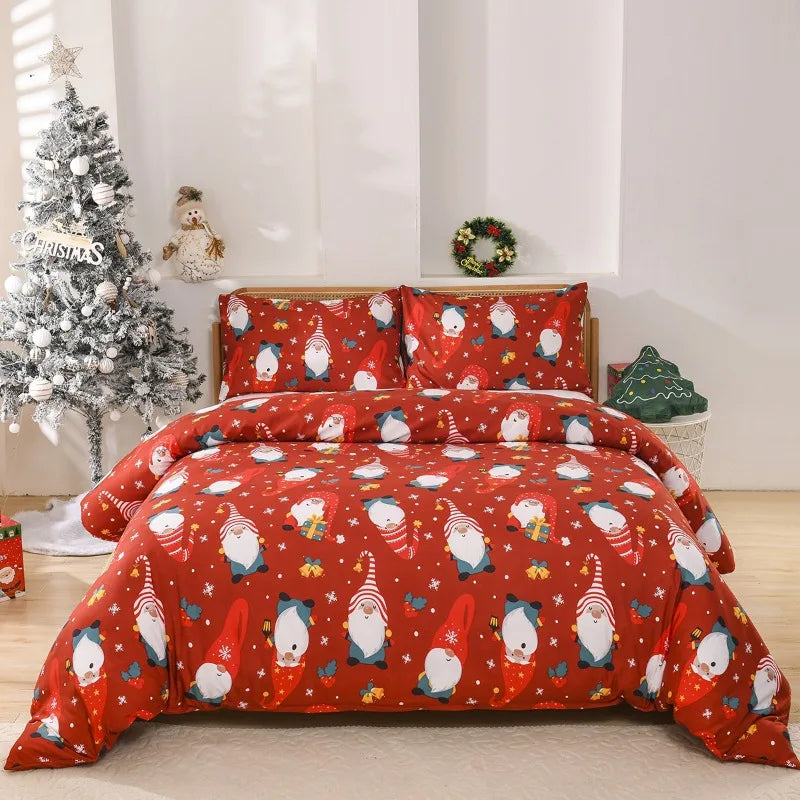 Festive Christmas Duvet Cover Set with Pillowcases