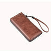 Men's RFID Blocking Leather Zipper Wallet