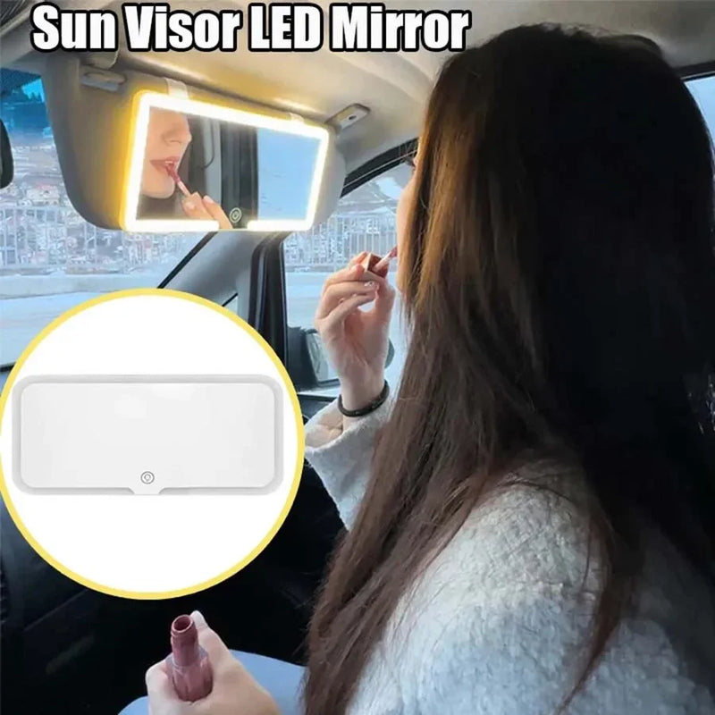 Rechargeable LED Car Vanity Mirror