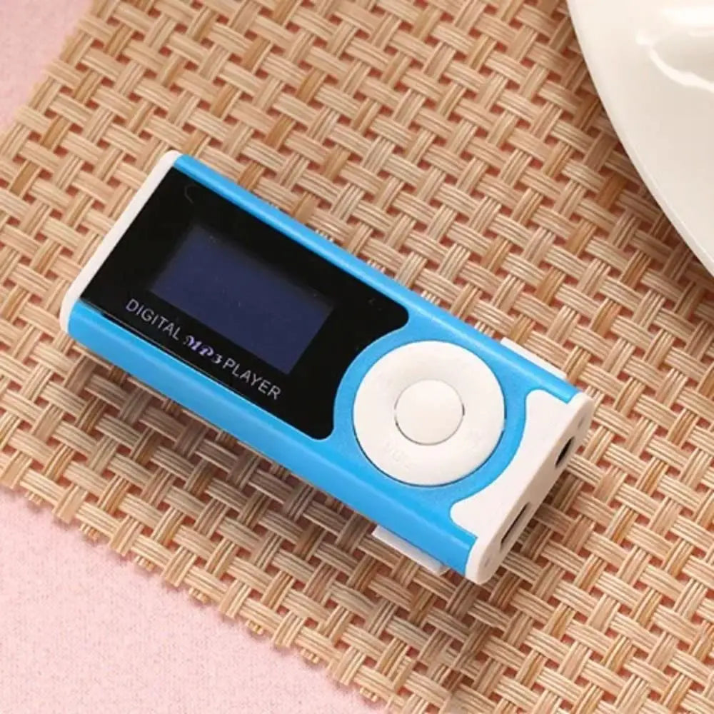 Portable Clip-On MP3 Player with Metal Body and LCD Screen