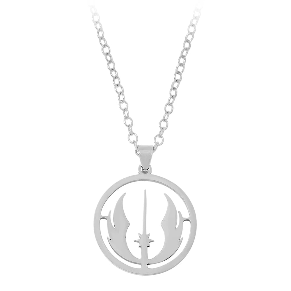 Stainless Steel Jedi Order Pendant Necklace
