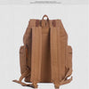 Vintage Canvas Backpack with Leather Accents – Large Capacity Travel & Laptop Bag