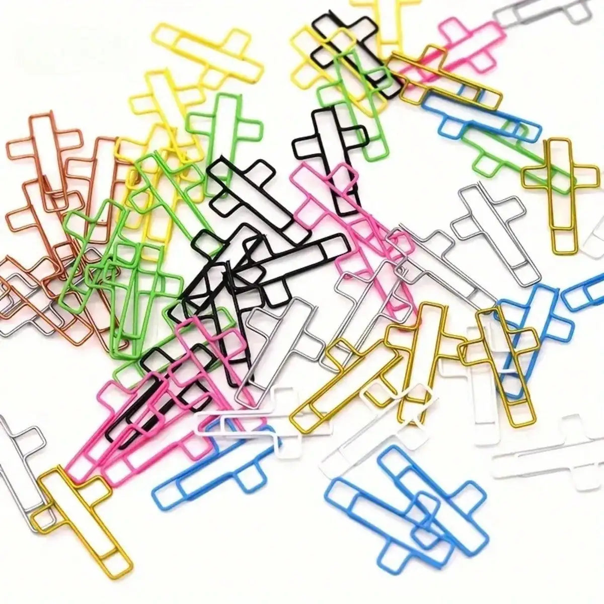 Cross-Shaped Metal Paper Clips for Crafts & Journaling