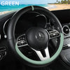 Premium Napa Leather Steering Wheel Cover – Universal Fit, All-Season Comfort