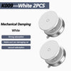 White mechanical damping magnetic car phone holder with foldable 360 degree adjustable arm