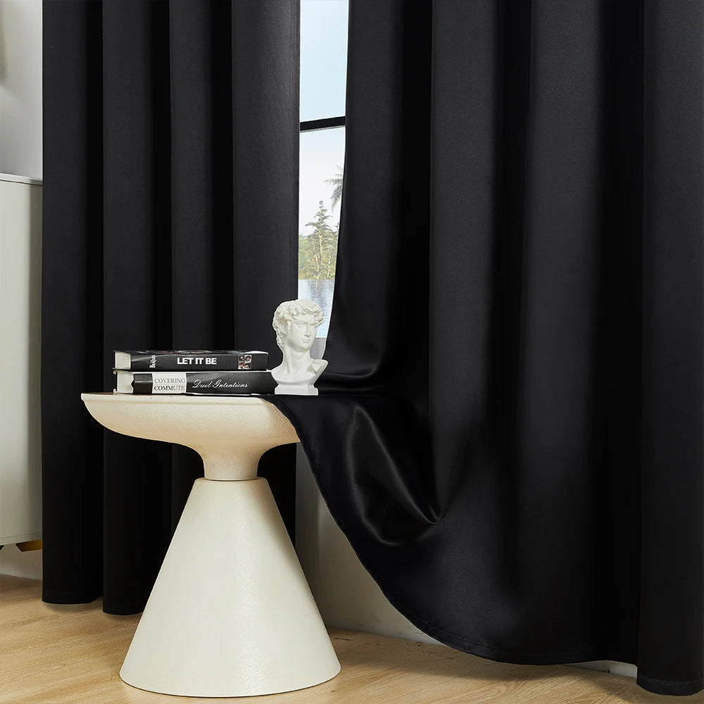 Solid Color Blackout Curtain for Bedroom and Living Room