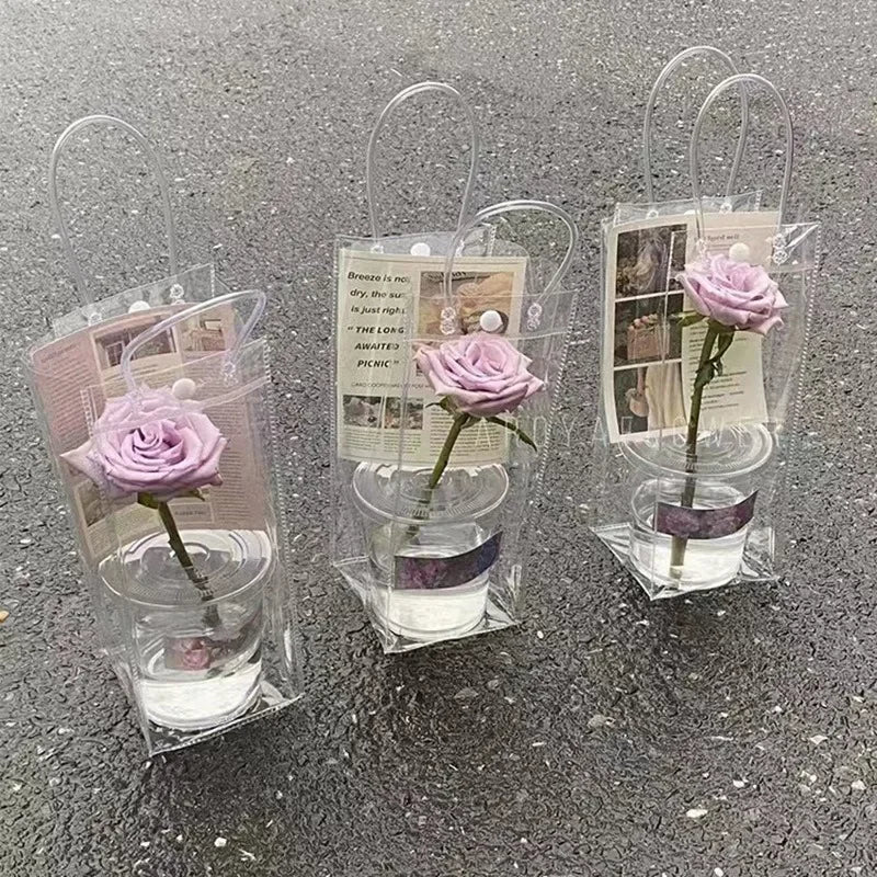 Clear PVC Gift Bags with Handles