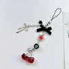 Red Cherry Bow Phone Chain & Keychain