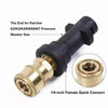 Quick Connect Pressure Washer Adapter with Copper Nozzle