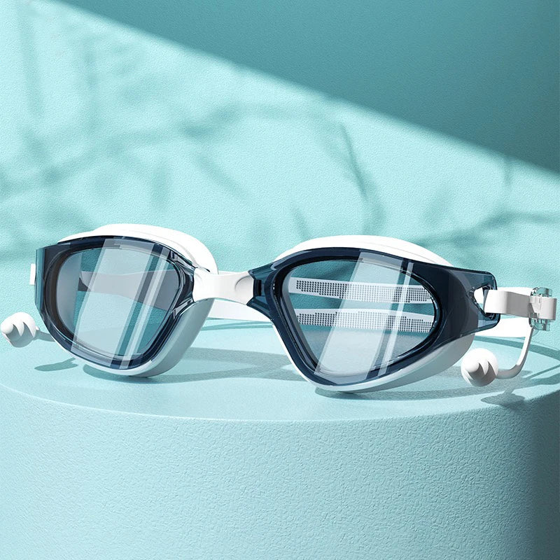 Anti-Fog Swimming Goggles with Earplugs