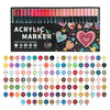 Dual-Tip Acrylic Paint Pens for Art & Crafts
