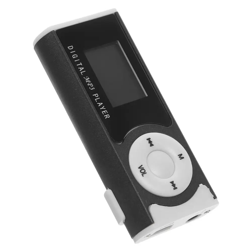 Portable Clip-On MP3 Player with Metal Body and LCD Screen