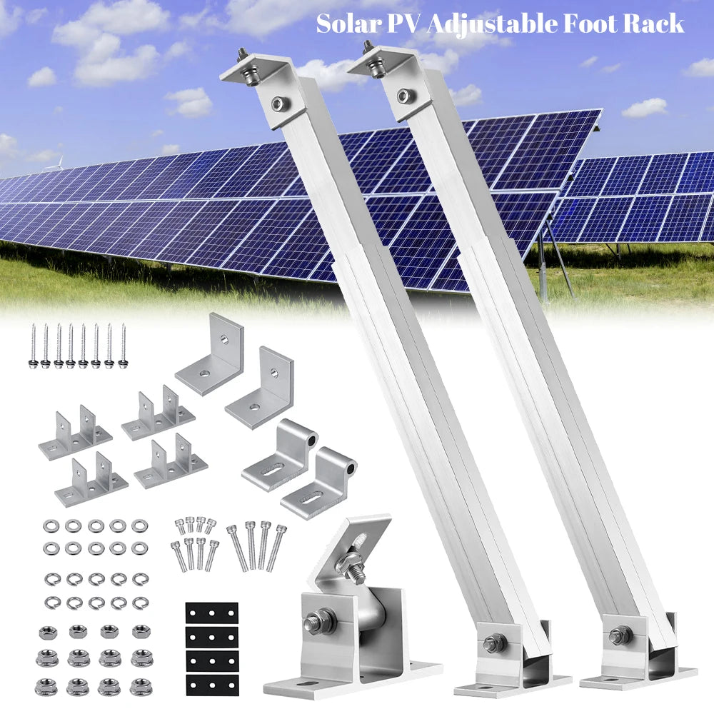 Adjustable Aluminum Solar Panel Mounting Bracket Kit