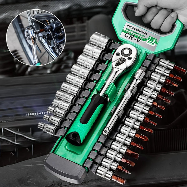 1/4-Inch Ratchet Socket Wrench Set
