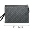 Men's PU Leather Tablet Clutch Bag with Zipper
