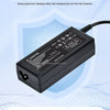 Schwarzes AC-Adapter für Laptop-Strom, mit mehreren Schutzfunktionen wie Überspannungs- und Überstromschutz.