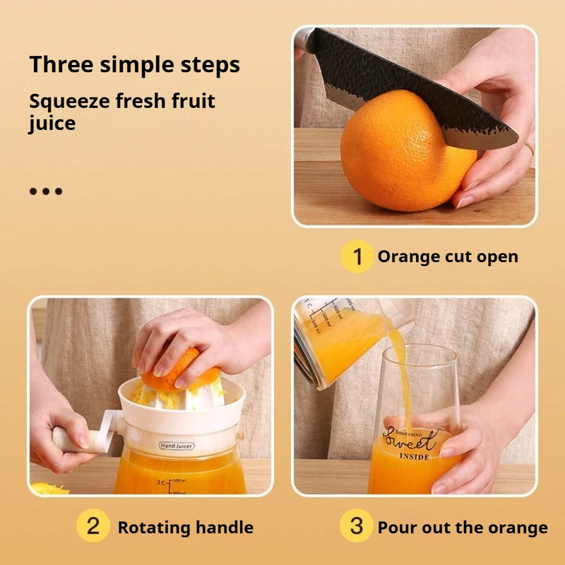 Manual Citrus Juicer with Rotating Press